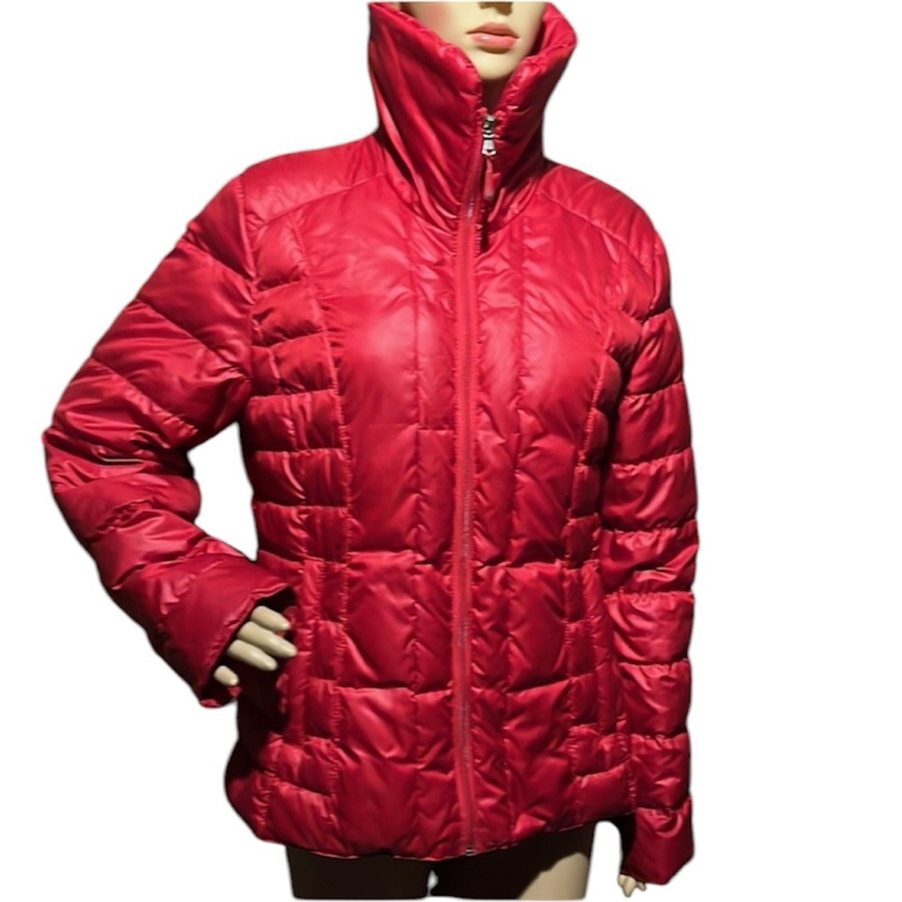 💰BOGO FREE Kenneth Cole New York Red Down Puffer Jacket Coat